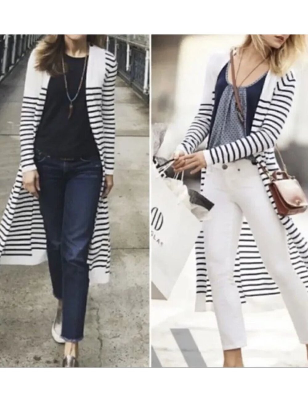 Cabi Victory | Striped Cardigan | Size Medium | Style #5141
